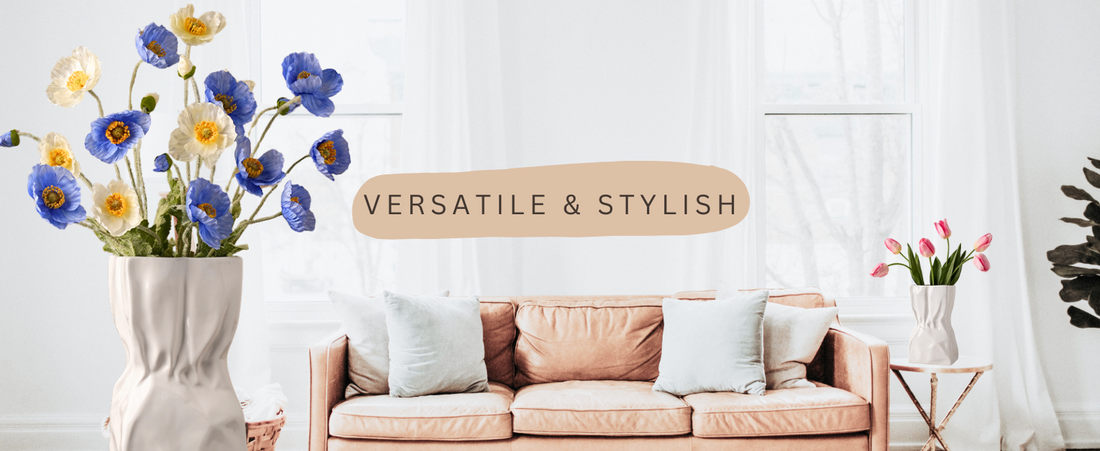 Vase for lego flowers bouqet, large vase, white vase